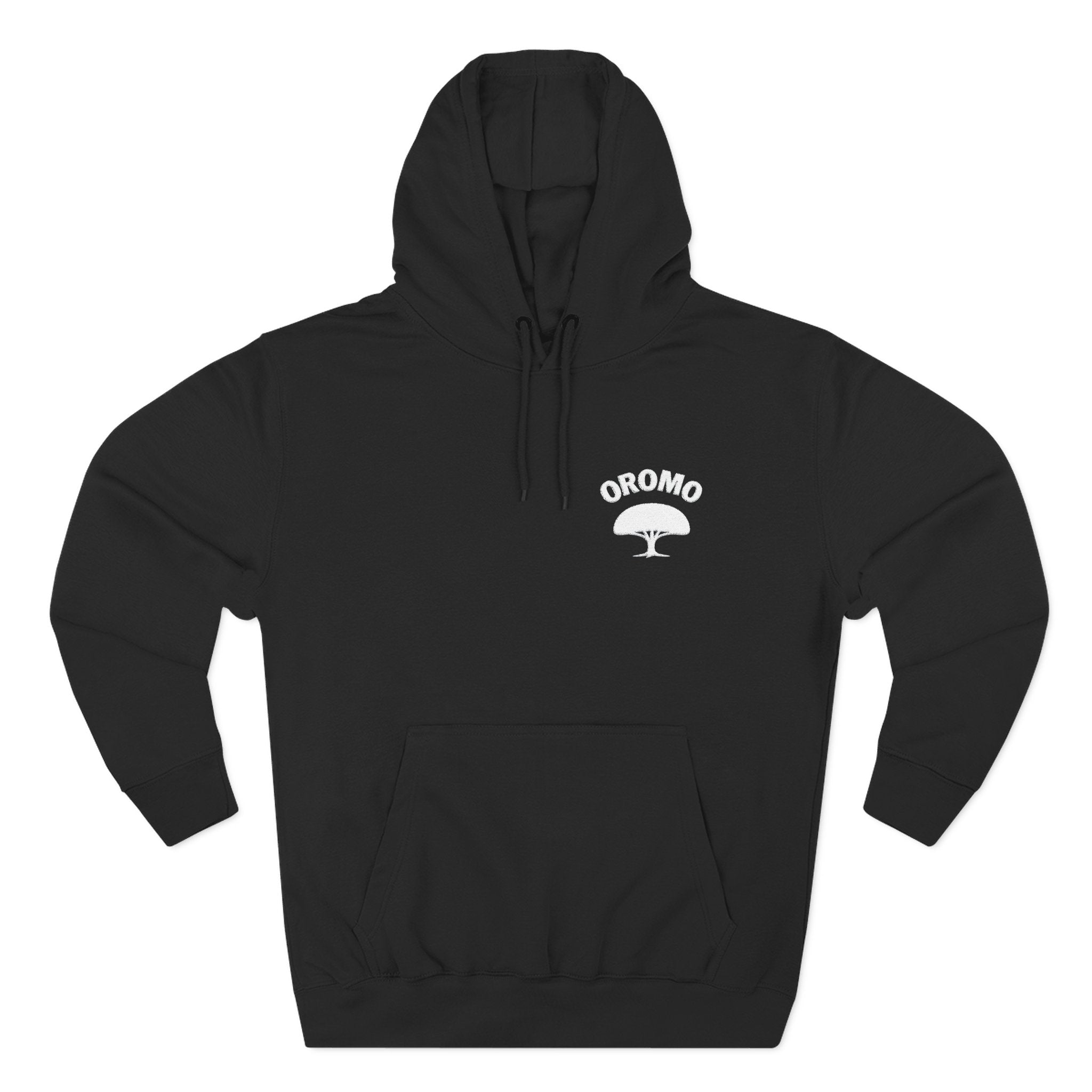 Oromo Tree Logo Hoodie — Cozy Fleece Pullover